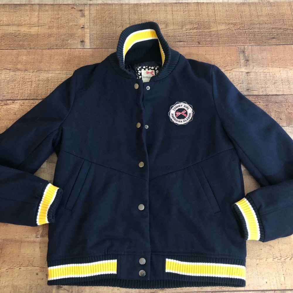 Tommy Hilfiger “Tommy girl” Varsity Jacket Large‎ Vintage Y2K Retro